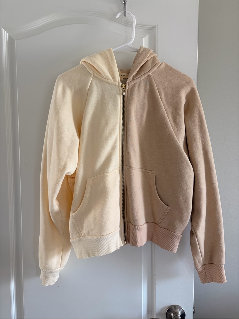 DONNI. Colorblock Duo Zip Up Size M by Madewell